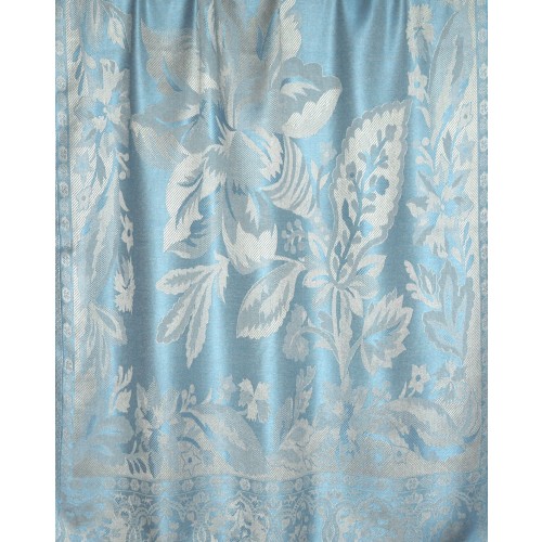 Lorenzo Cana Viscose Scarf Sky Blue Gray Paisley LORENZO CANA