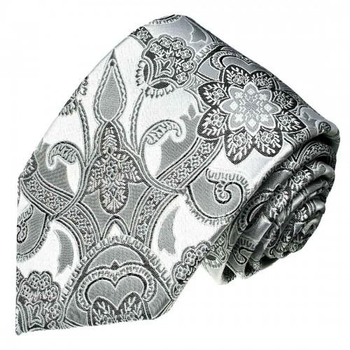 lorenzo cana Wedding Tie White and silver LORENZO CANA