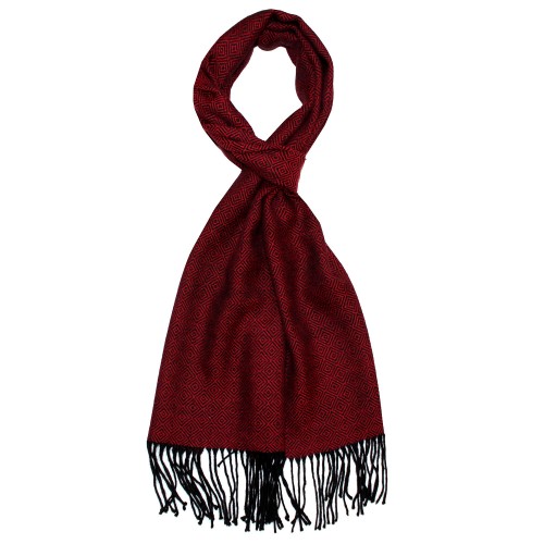 Lorenzo Cana Women's Shawl 100% Alpaca Diamond Carmine LORENZO CANA
