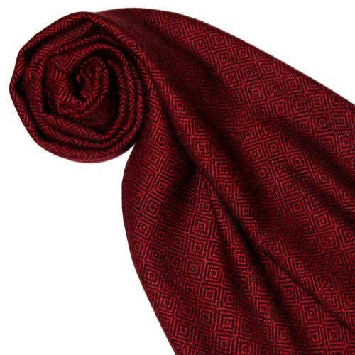 lorenzo cana Women's Shawl 100% Alpaca Diamond Carmine LORENZO CANA