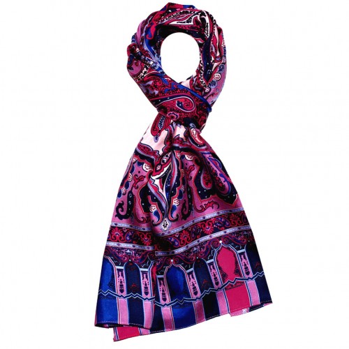 Lorenzo Cana Women's Shawl Silk Pink Purple Blue LORENZO CANA