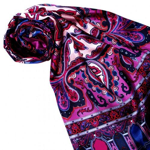 lorenzo cana Women's Shawl Silk Pink Purple Blue LORENZO CANA