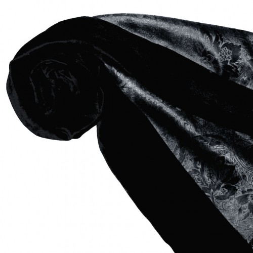 Lorenzo Cana Women's Shawl Silk Velvet Damast Black LORENZO CANA