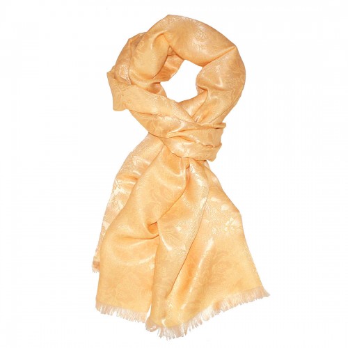 Lorenzo Cana Women's Shawl Viscose Silk Paisley Beige LORENZO CANA