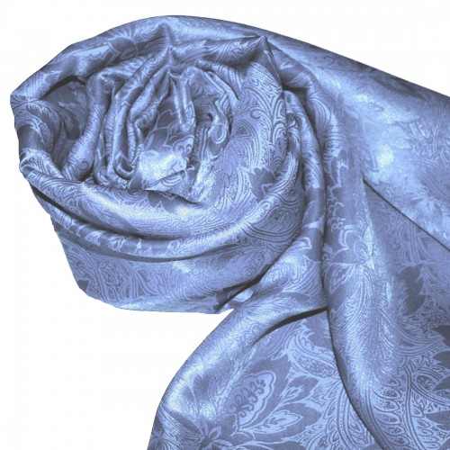 lorenzo cana Women's Shawl Viscose Silk Paisley Light Blue LORENZO CANA