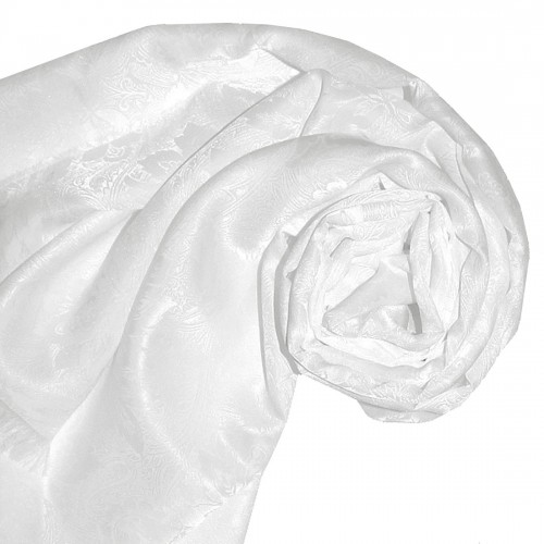 Lorenzo Cana Women's Shawl Viscose Silk Paisley White LORENZO CANA