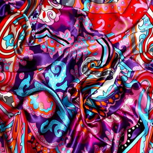 Lorenzo Cana Women's XL Scarf 100% Silk Floral Pink LORENZO CANA