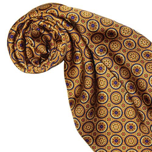 Lorenzo Cana XL Scarf For Ladies Silk Gold Points LORENZO CANA