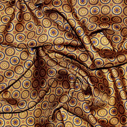 Lorenzo Cana XL Scarf For Men Silk Gold Points LORENZO CANA