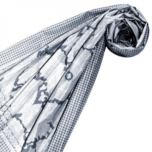 Lorenzo Cana XXL Scarf For Men Gray Cotton LORENZO CANA