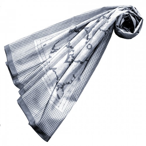 lorenzo cana XXL Scarf for Men Gray Cotton LORENZO CANA