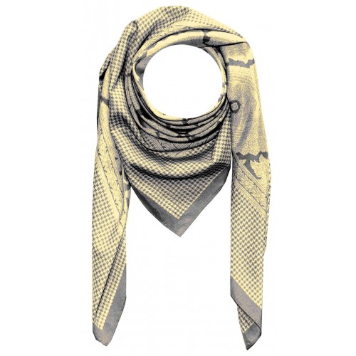 Lorenzo Cana XXL Scarf For Men Yellow Cotton LORENZO CANA