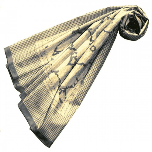 lorenzo cana XXL scarf for men yellow cotton LORENZO CANA