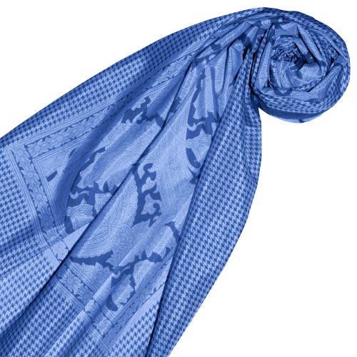 Lorenzo Cana XXL Scarf For Women Blue Cotton LORENZO CANA