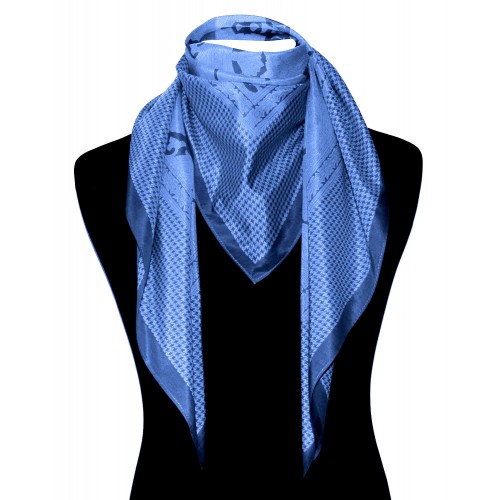 Lorenzo Cana XXL Scarf For Women Blue Cotton LORENZO CANA