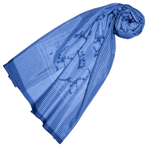 lorenzo cana XXL Scarf for women Blue Cotton LORENZO CANA