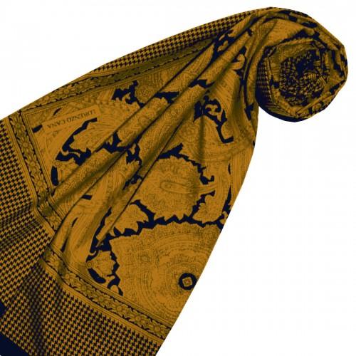 Lorenzo Cana XXL Scarf For Women Gold Cotton LORENZO CANA