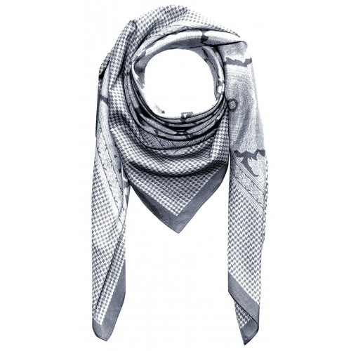 Lorenzo Cana XXL Scarf For Women Gray Cotton LORENZO CANA
