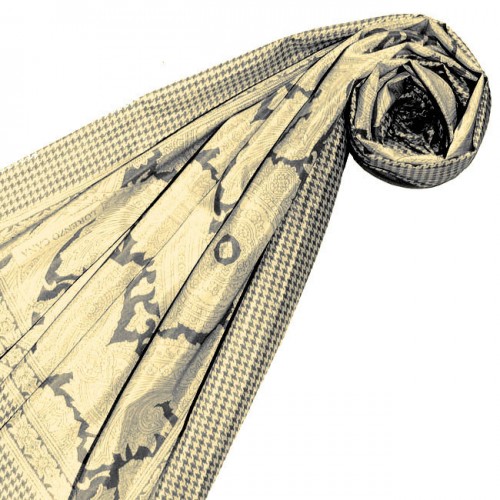 Lorenzo Cana XXL Scarf For Women Yellow Cotton LORENZO CANA