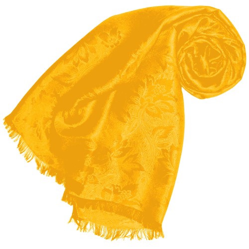 lorenzo cana Yellow scarf for men Paisley LORENZO CANA