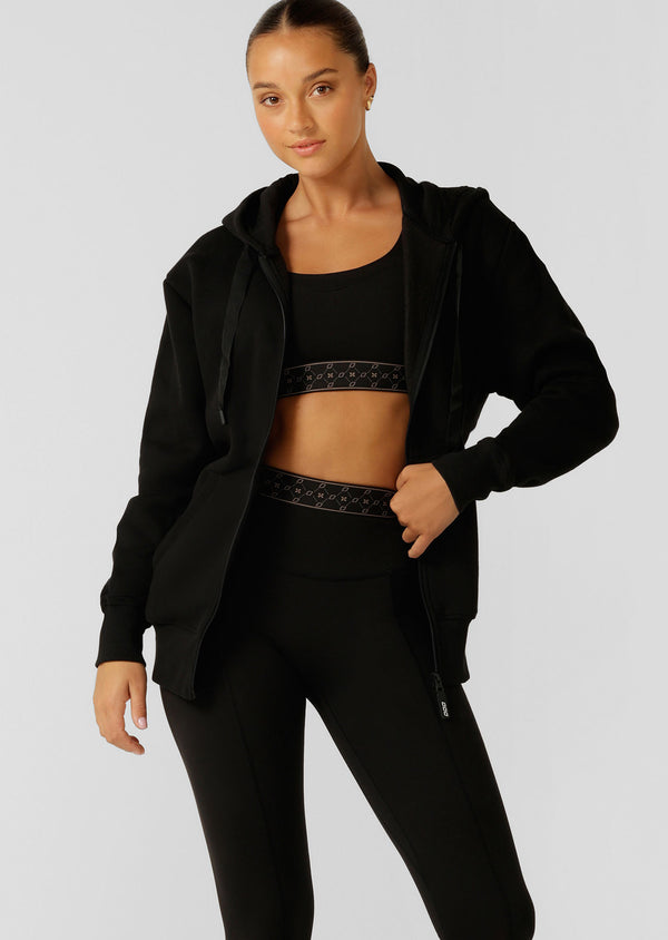 Lorna Jane Fleece Zip Thru Hoodie