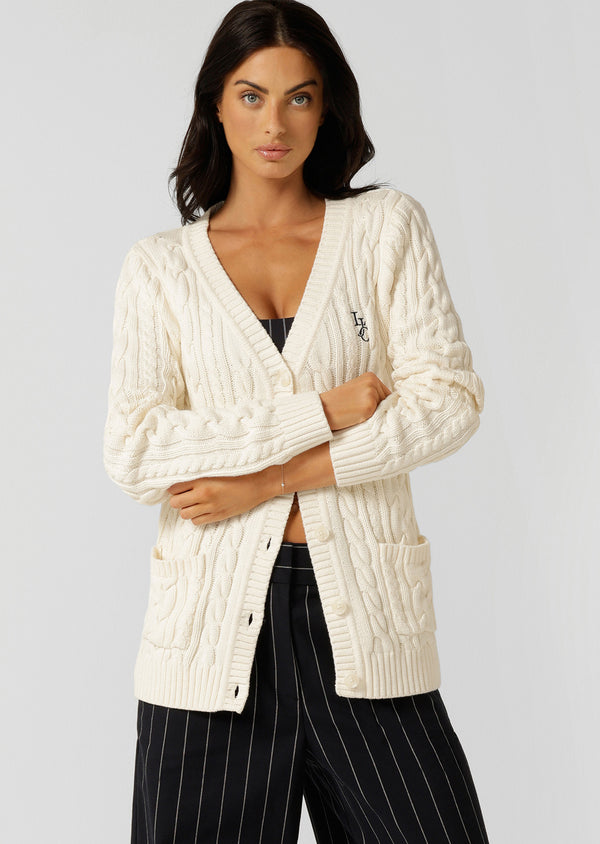 lorna jane Iconic Cable Knit Cardigan