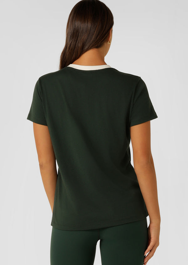 Lorna Jane Lotus Heritage Ringer T-Shirt