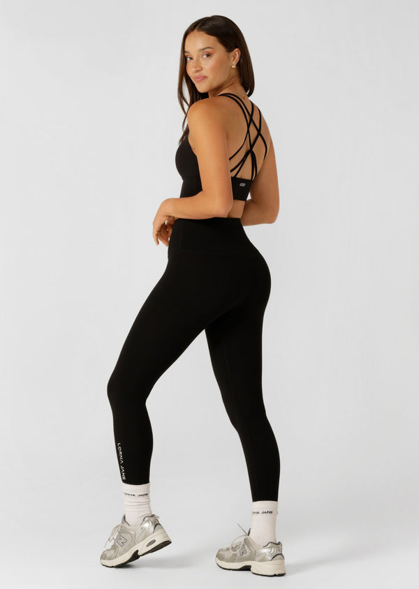 Lorna Jane Lotus Phone Pocket Ankle Biter Leggings