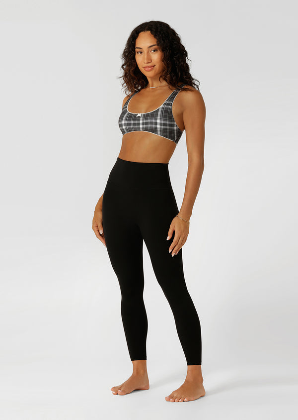 Lorna Jane Monochrome Check Lounge Bralette