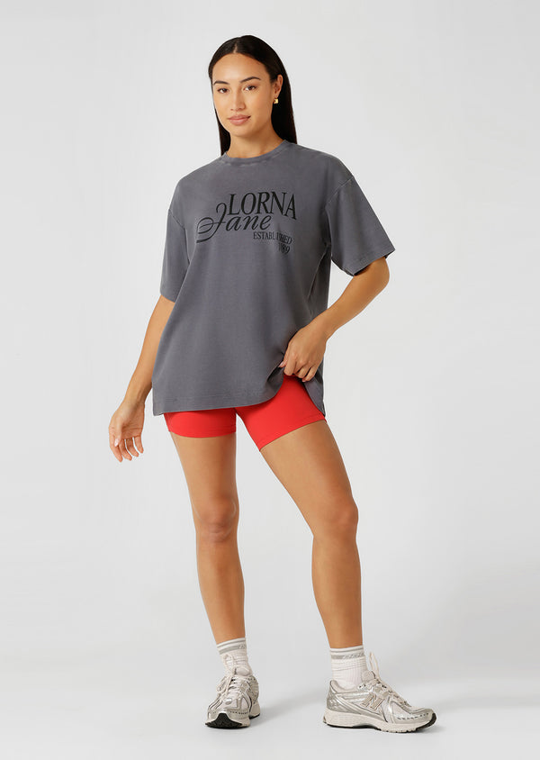 Lorna Jane Never Give Up Washed Boyfriend T-Shirt