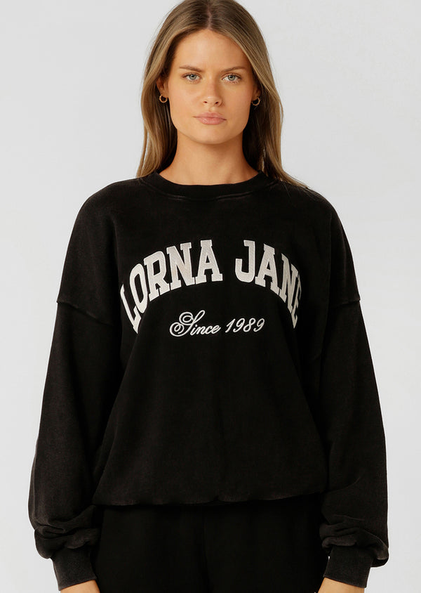 lorna jane New Sport Washed Sweatshirt