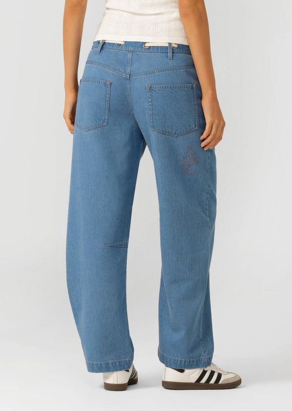Lorna Jane Off Duty Vintage Wash Denim Pants