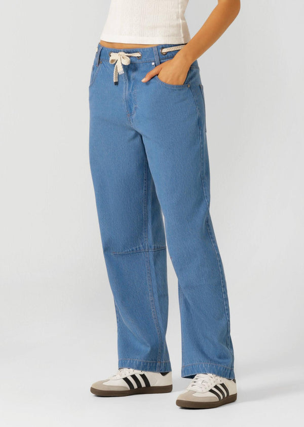 Lorna Jane Off Duty Vintage Wash Denim Pants