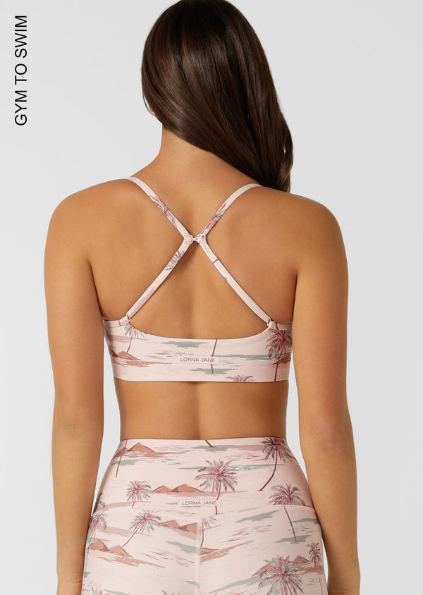 Lorna Jane Paradise Palm Swim Sport Bralette