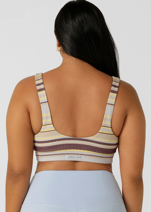 Lorna Jane Sunset Stripe Seamless Bralette