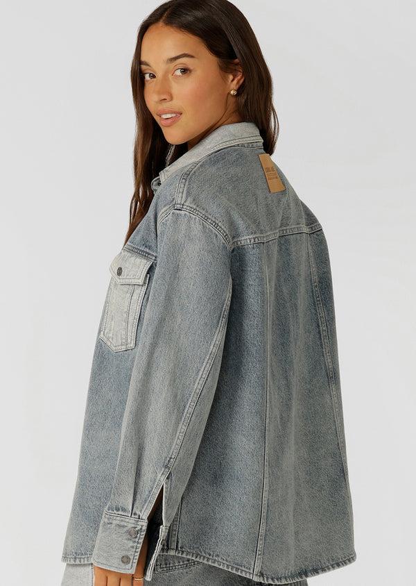 Lorna Jane Two Tone Denim Utility Jacket