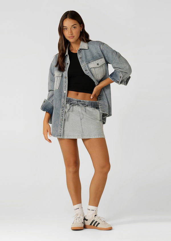 Lorna Jane Two Tone Denim Utility Jacket