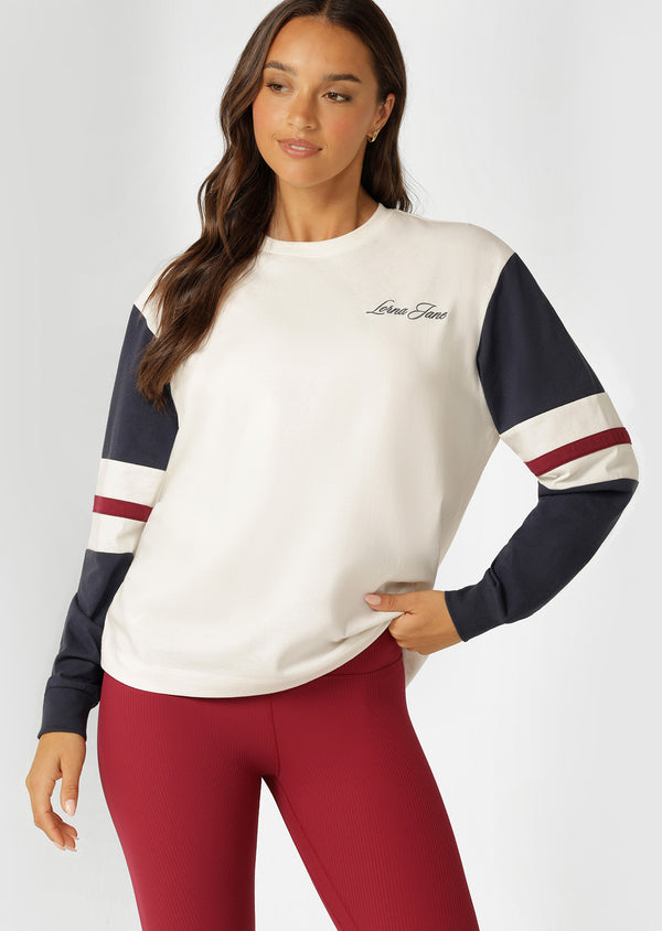 Lorna Jane Varsity Long Sleeve T-Shirt