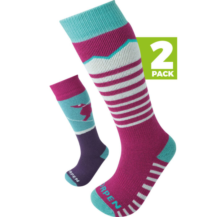 lorpen T1 2 PACK MERINO SKI ECO KIDS SOCKS