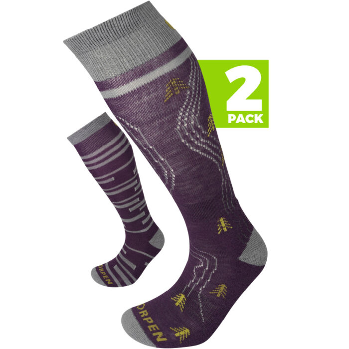 lorpen T1 2 PACK SKI MID ECO WOMAN SOCKS