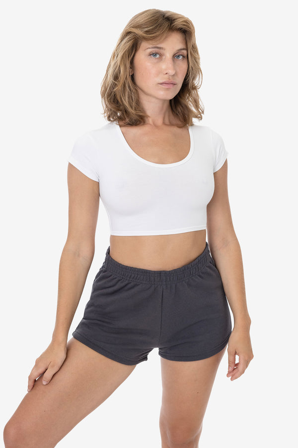 Los Angeles Apparel 10 Oz. Mid-Weight Poly Cotton Fleece Short Shorts