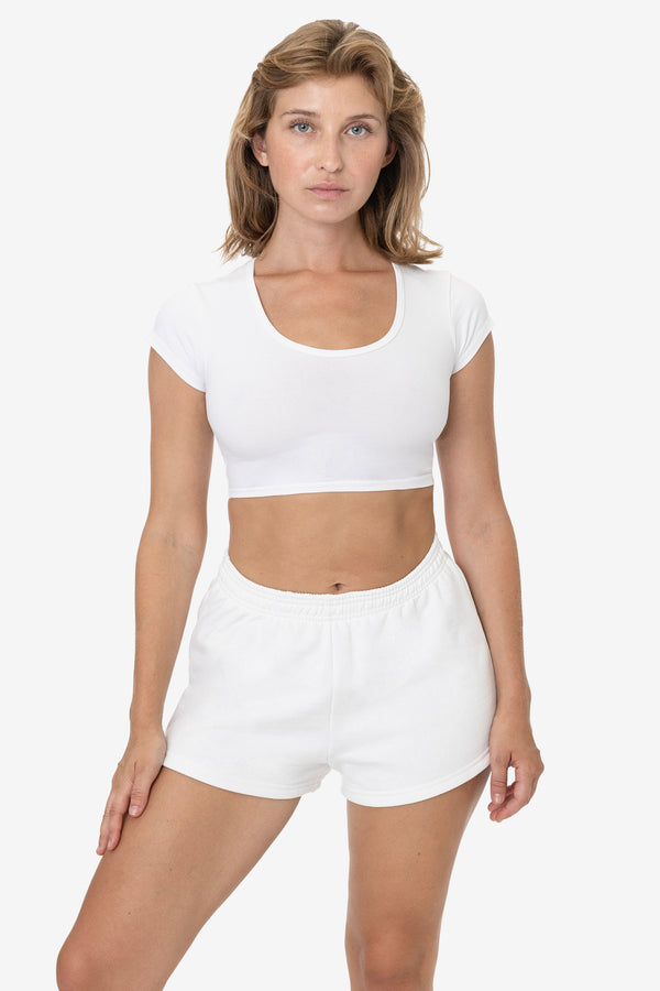 Los Angeles Apparel 10 Oz. Mid-Weight Poly Cotton Fleece Short Shorts