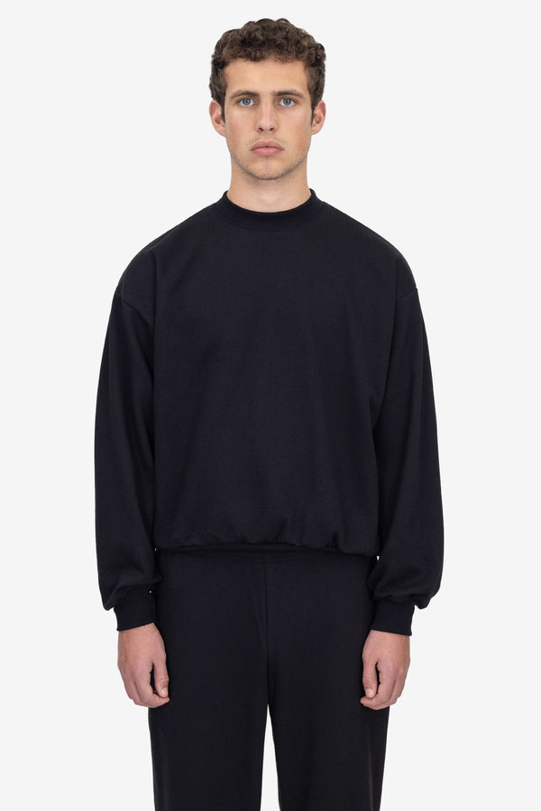 Los Angeles Apparel 10 Oz. Mid-weight Poly Cotton Fleece Wide Crewneck