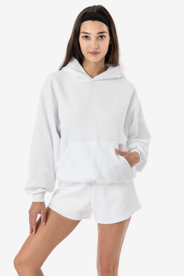 Los Angeles Apparel 10 Oz. Mid-weight Poly Cotton Fleece Wide Hoodie