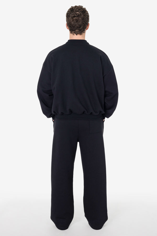 Los Angeles Apparel 10 Oz. Mid-Weight Poly Cotton Fleece Wide Open Bottom Sweatpant