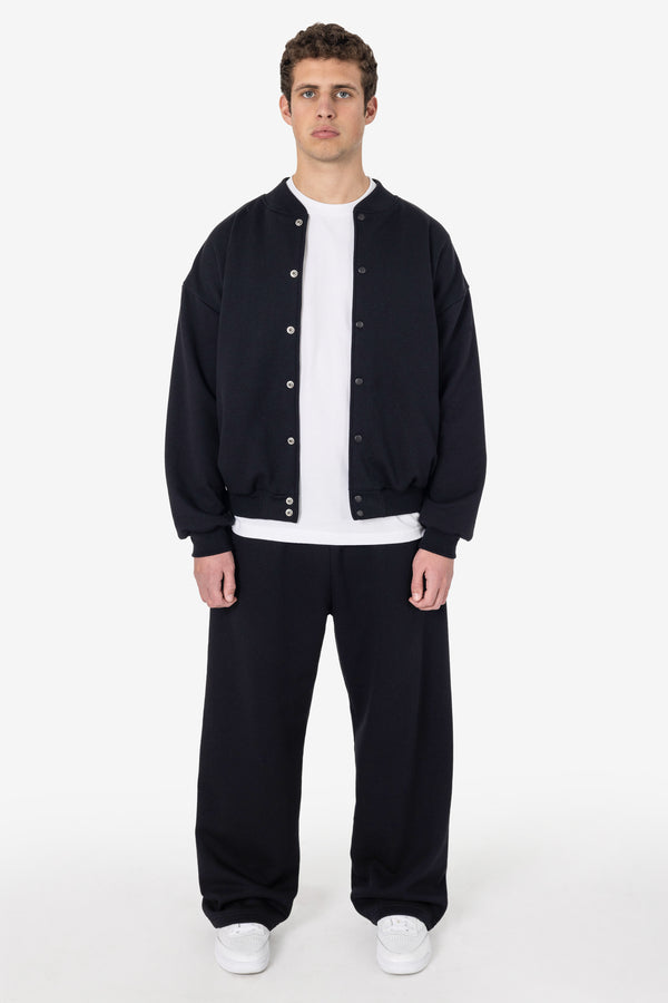 los angeles apparel 10 oz. Mid-Weight Poly Cotton Fleece Wide Open Bottom Sweatpant