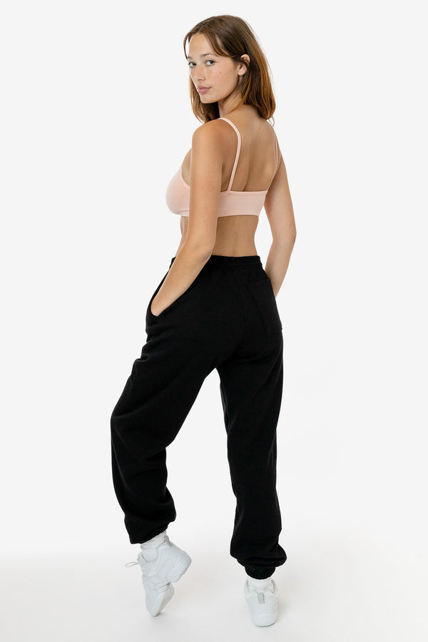 Los Angeles Apparel 10 Oz. Mid-Weight Poly Cotton Fleece Wide Sweatpant
