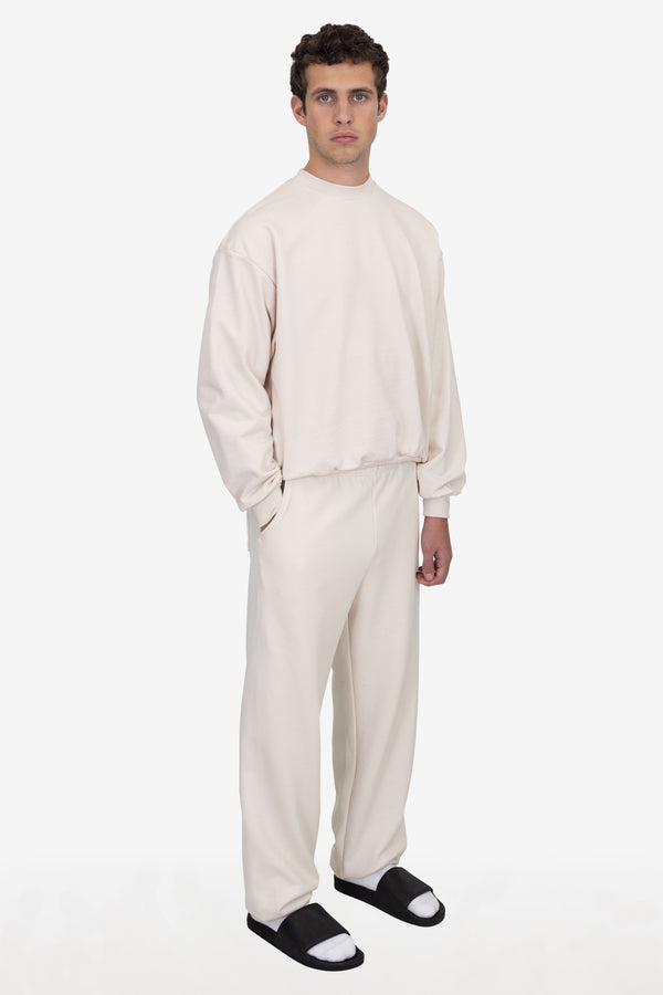 Los Angeles Apparel 10 Oz. Mid-Weight Poly Cotton Fleece Wide Sweatpant