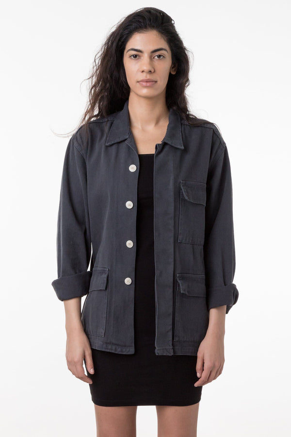 Los Angeles Apparel 12 Oz. Cotton Twill Military Jacket