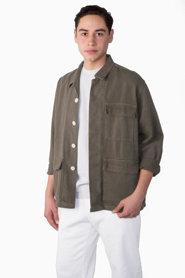 Los Angeles Apparel 12 Oz. Cotton Twill Military Jacket